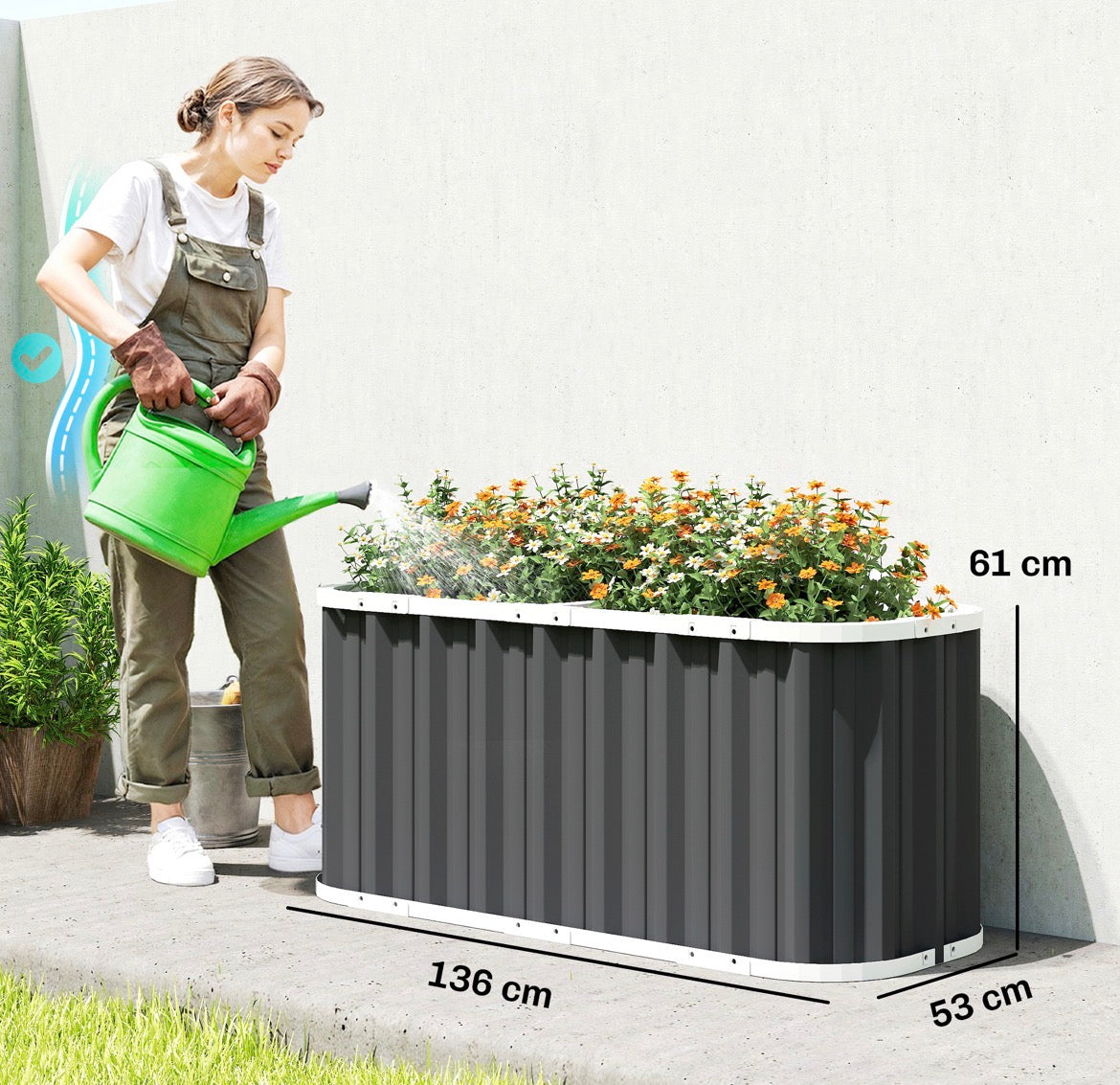 Hochbeet Gartenbeet Pflanzenetiketten Frühbeet