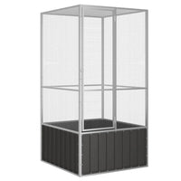 Voliere Stahl Vogelvoliere Außenvoliere Vogelkäfig 111x107x211,5cm