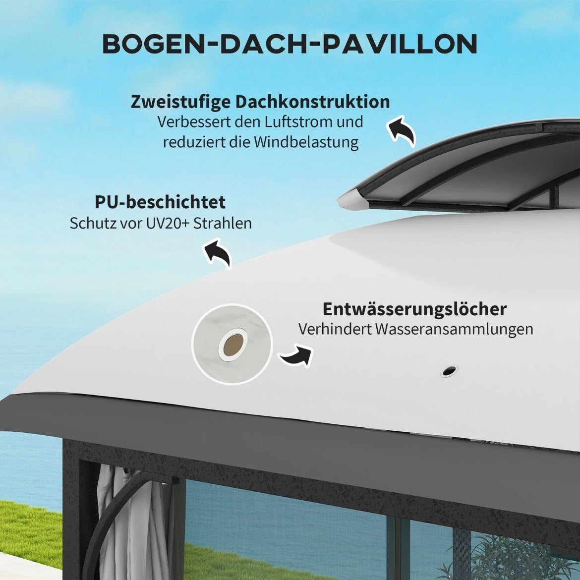 Terrassenpavillon Gartenpavillon Gartenmöbel Pavillon