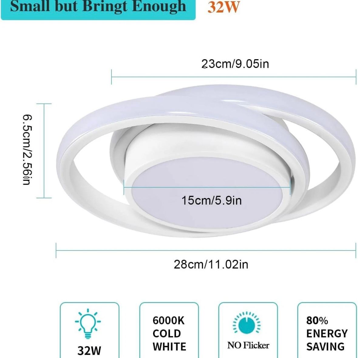 2x LED Deckenleuchte Deckenlampe Leuchte Treppenhaus