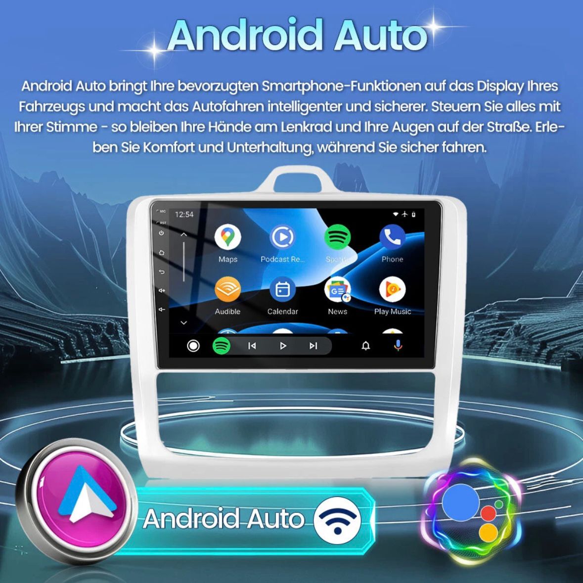 Autoradio für Ford Focus MK2 MK II 2004-2011 Android 15 Apple Carplay