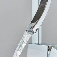Waschtischarmatur Mischbatterie Wasserfall Wasserhahn Bad Einhebel Chrom