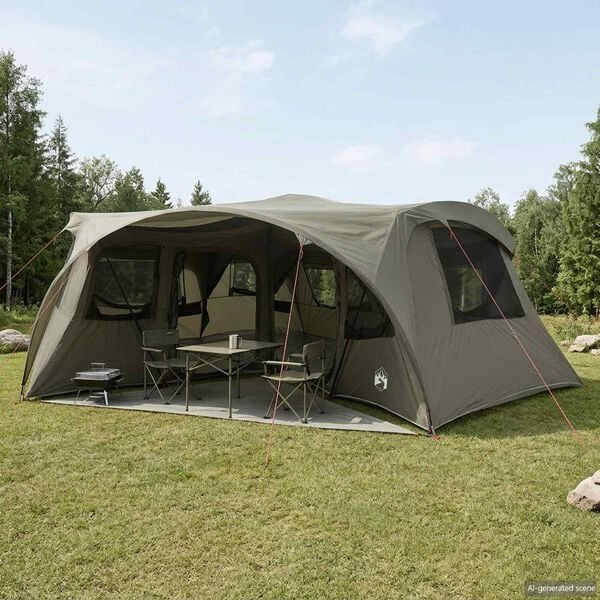 Familienzelt 6 Personen Wasserdicht Regenschutz Campingzelt