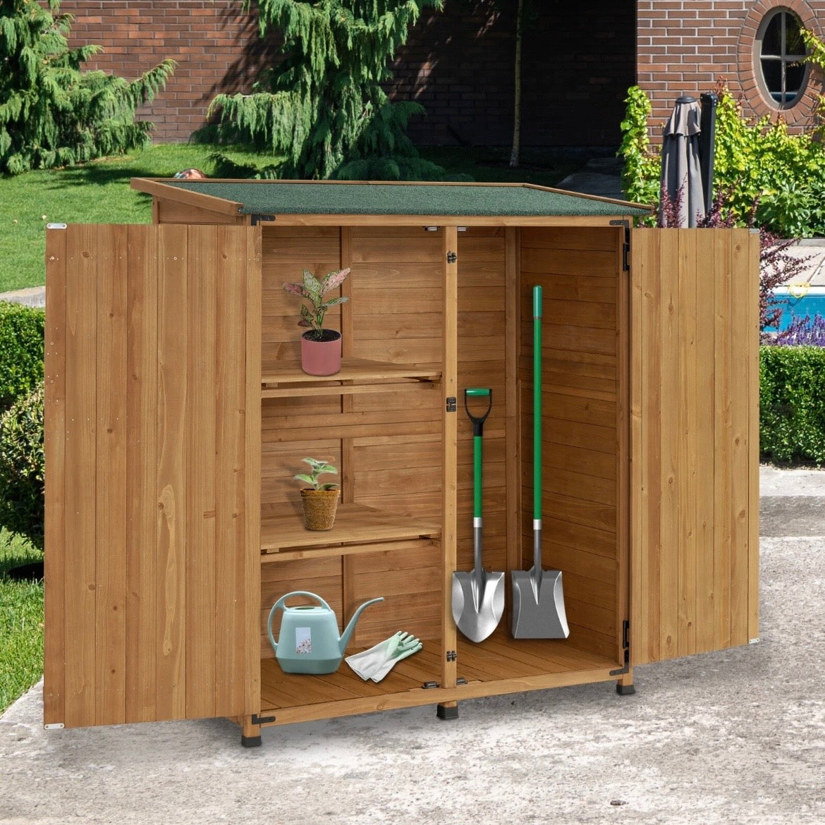 Gartenschrank Wetterfest Schrank Outdoor Gartenhaus Garten