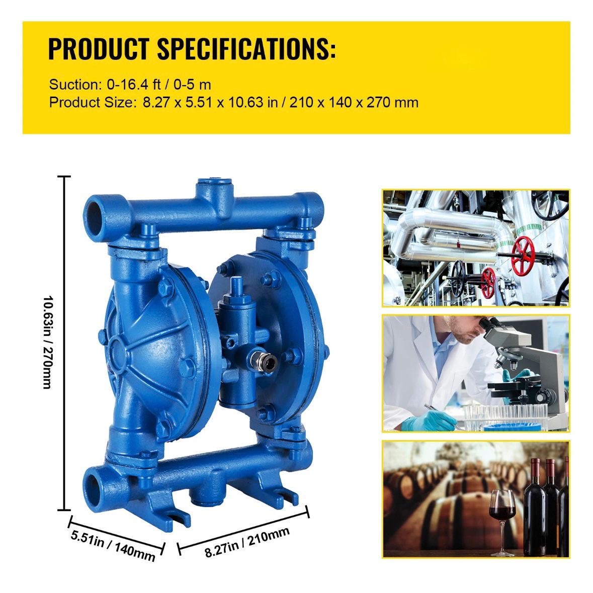 Hochleistungs Luftbetriebene Doppelmembranpumpe Pumpe Membranpumpe