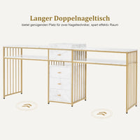 Doppelnageltisch Schubladen Schreibtisch Nageltisch Doppeltisch Tisch