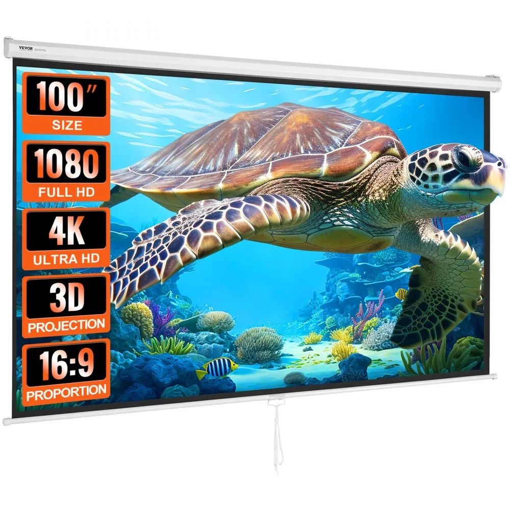 Projektionsleinwand 254cm Leinwand 16:9 Heimkino WM Fußball