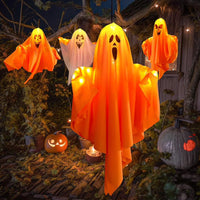 3x Halloween LED Geisterdeko Lichterkette Dekoration Geist