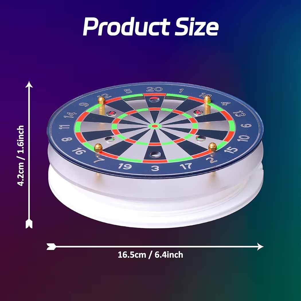 LED Dartständer Acryl Multicolor mit Fernbedienung Darten Dekoration