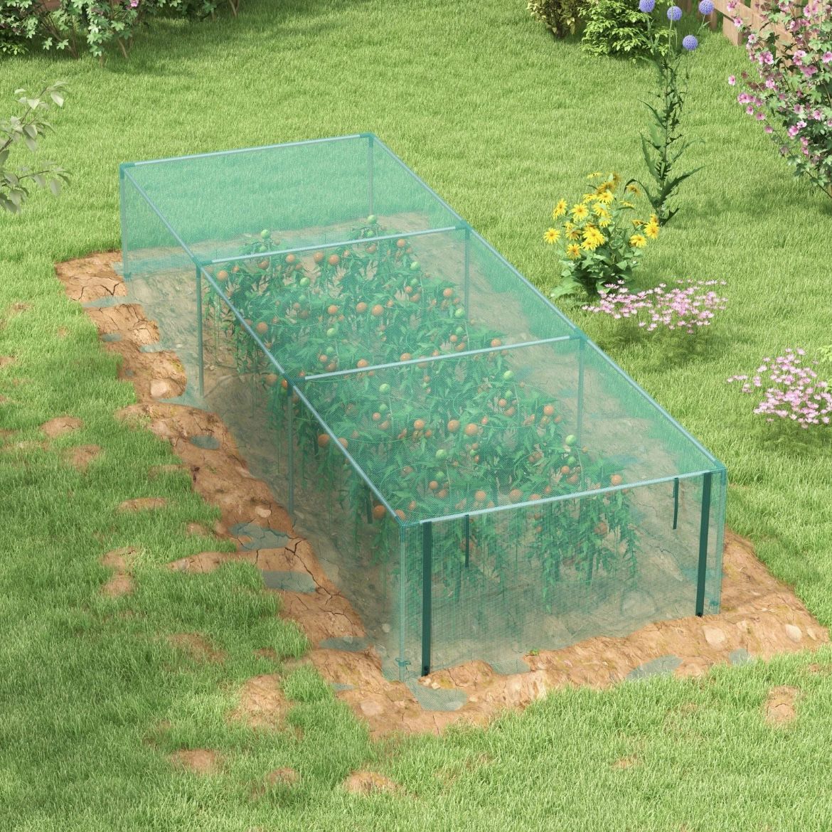 1,25x3,73m Gartennetz Pflanzenschutz Gartenzubehör Gartenzelt