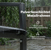 Gartenbank Sitzbank Glastisch Gartentisch Gartenmöbel