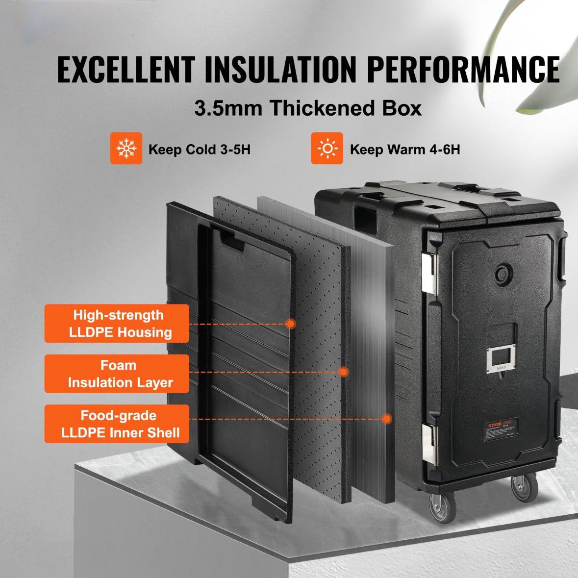 Isolierte Thermobox Isolierbox
Lebensmittelträger 120L Träger Box