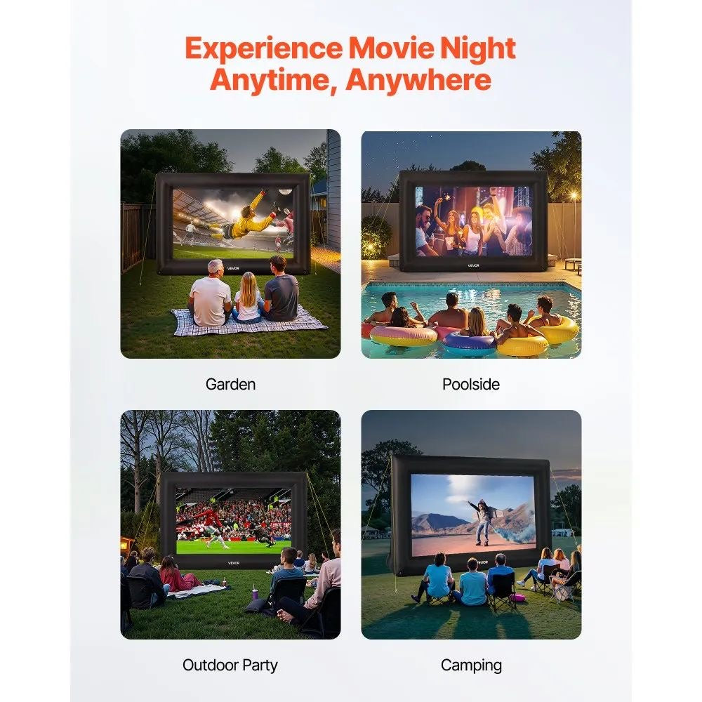 XXL Aufblasbare Projektionsleinwand Outdoor Kino Leinwand Gebläse