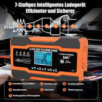 12V Autobatterie Ladegerät 12A Smart Schnellladegerät KFZ