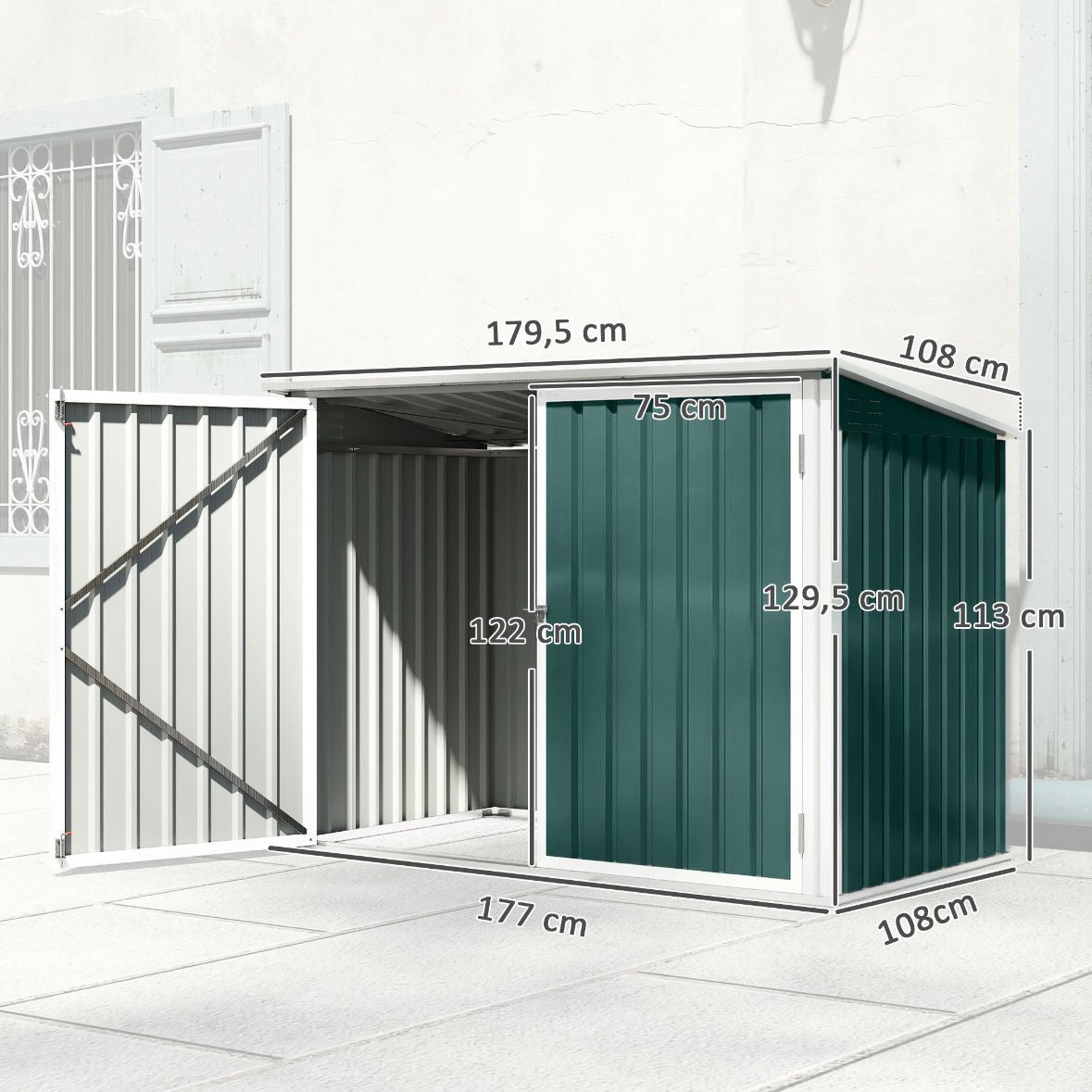 Mülltonnenbox 2x Mülltonnen Gartenbox Müllbox Tonnen Garten
