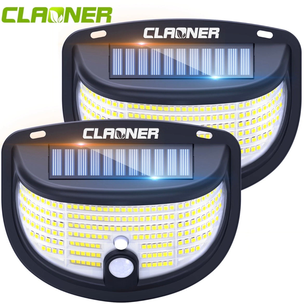 2x LED Solarlampen Bewegungsmelder Solarleuchten Garten Solar
