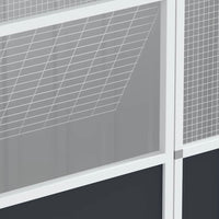 XXL Voliere Vogelkäfig Vogelhaus Außen Stahl Papageienkäfig 215x200cm