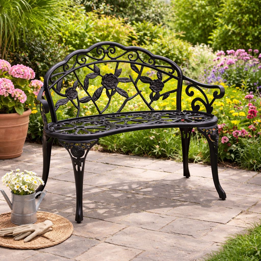 Gartenbank Parkbank Bank Terrasse Sitzbank 3 Sitzer