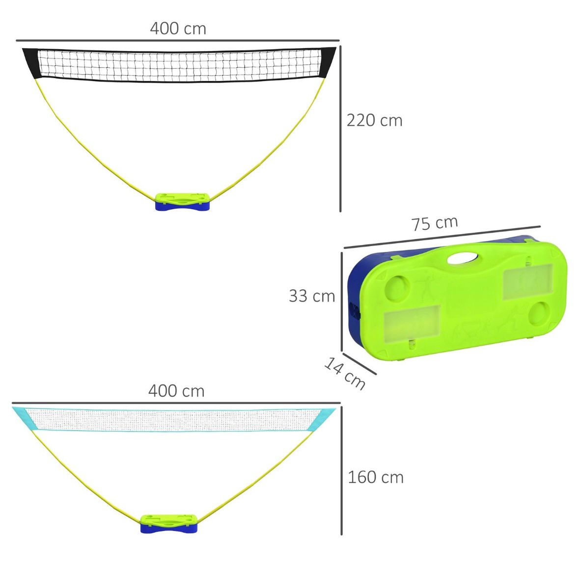 Badmintonnetz Volleyballnetz  Tragetasche