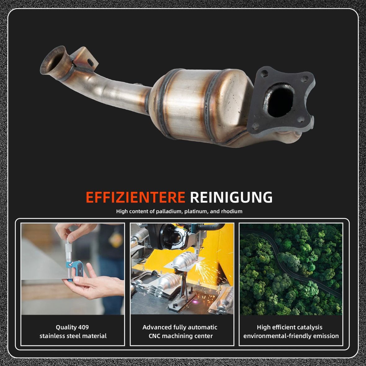 Katalysator für Peugeot 108 208 308 2008 Citroën C1 C3 C4 Opel
