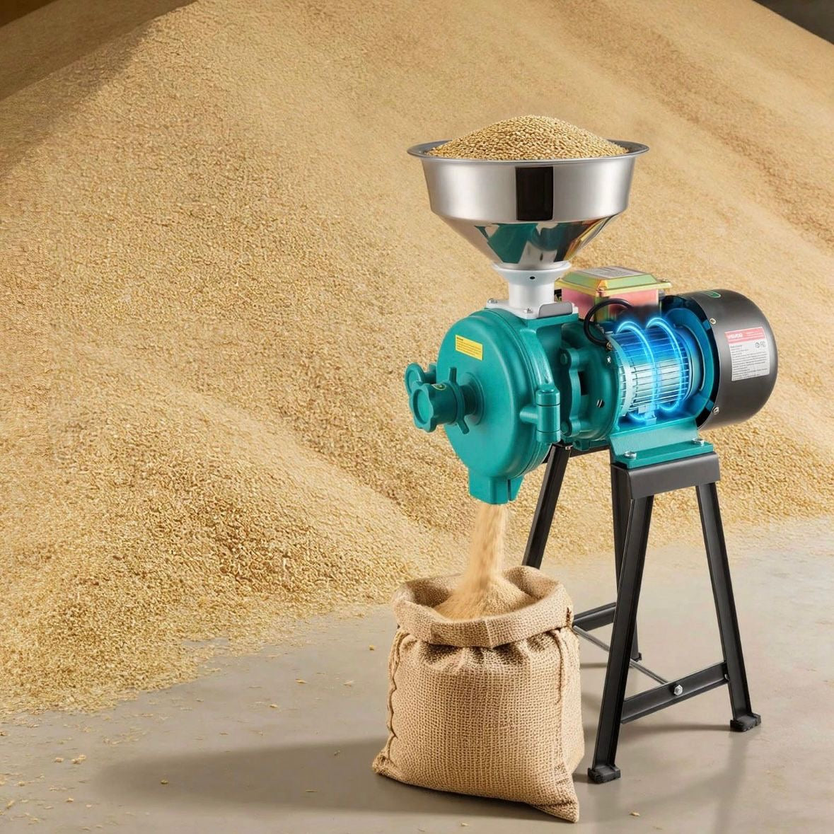 Elektrische Getreidemühle 50kg/h Gewerbliche Gewürzmühle 2200W