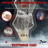 Halloween Mumie 170cm Soundfunktion Bewegungssensor LED-Lichter Deko