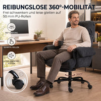 Bürostuhl Höhenverstellbar Verstellbare Rückenlehne Polsterstuhl Rollen