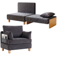 Schlafsessel 2in1 Bettfunktion Schlafsofa Gästebett Sessel Bett