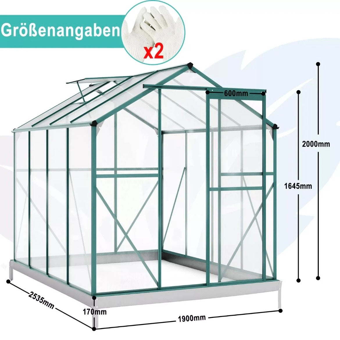 Gewächshaus Treibhaus Pflanzenhaus Frühbeet Gartenhaus