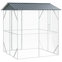 XXL Voliere Vogelkäfig Vogelvoliere Stahl Vogelhaus 215x247cm