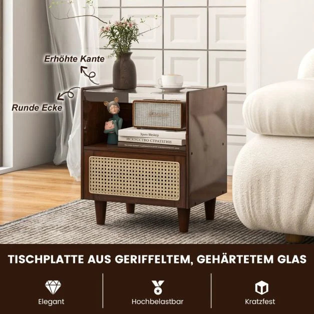 2x Nachttisch Beistelltisch Schlafzimmertisch Tisch