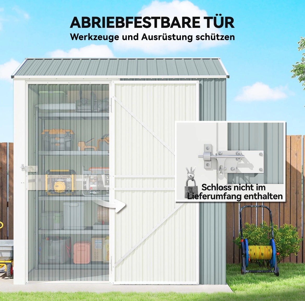 Metall Gerätehaus Geräteschuppen
Gartenhaus Gartenschuppen