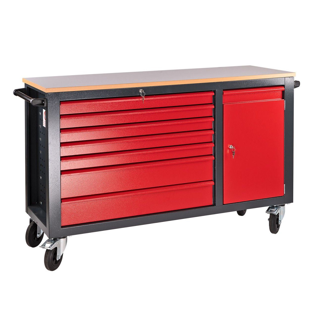Mobile Werkbank 180cm Werktisch mit Schubladen Werkstatt