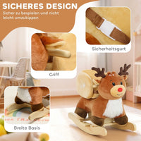 Kinder Schaukelpferd Baby Schaukeltier Rentier Schaukel