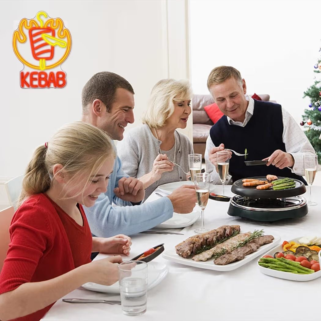 LED Neon Schild Kebab Döner Imbiss Neonlicht USB Zimmer