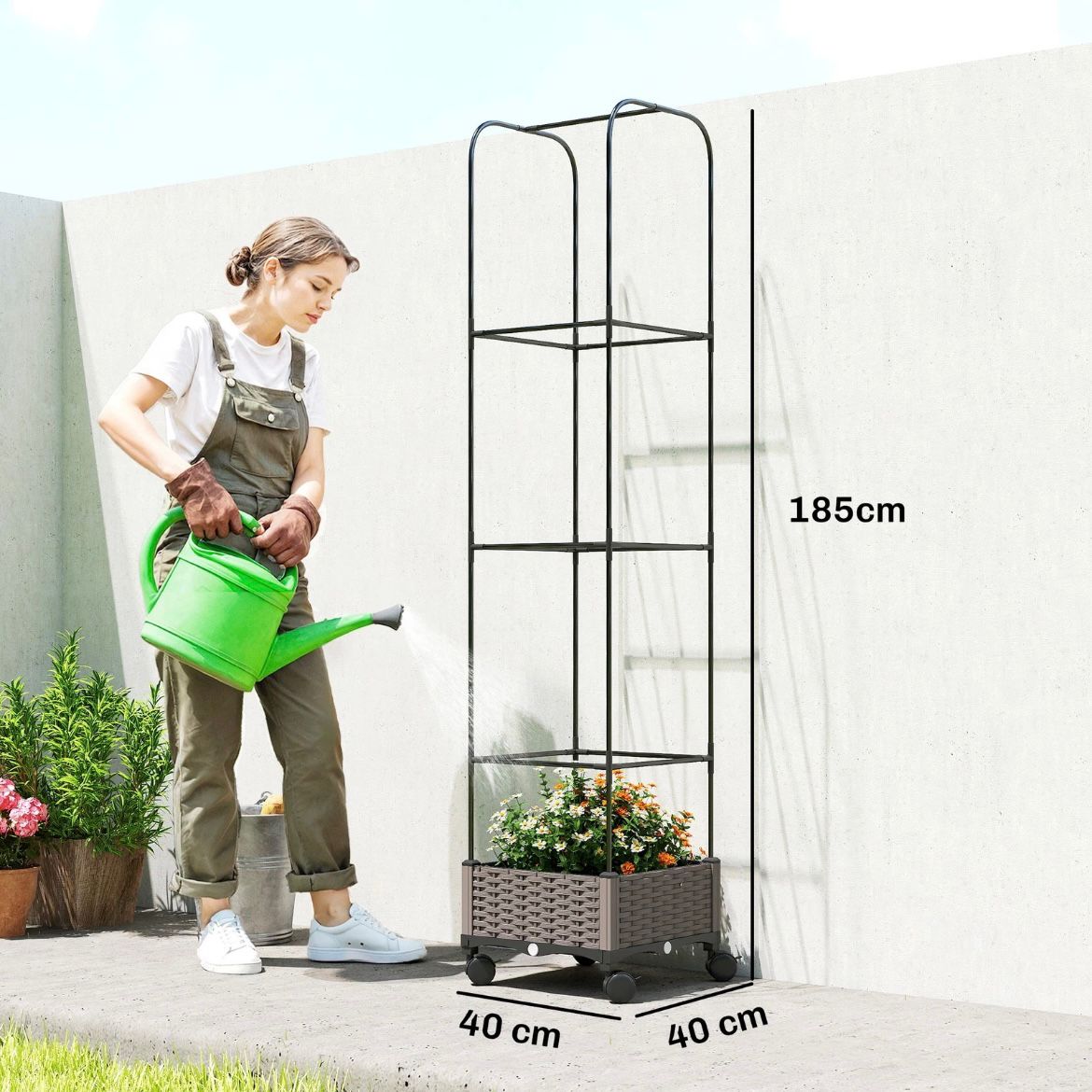 Hochbeet Blumenkasten Gartenbeet Pflanzenbeet Gartenpflege