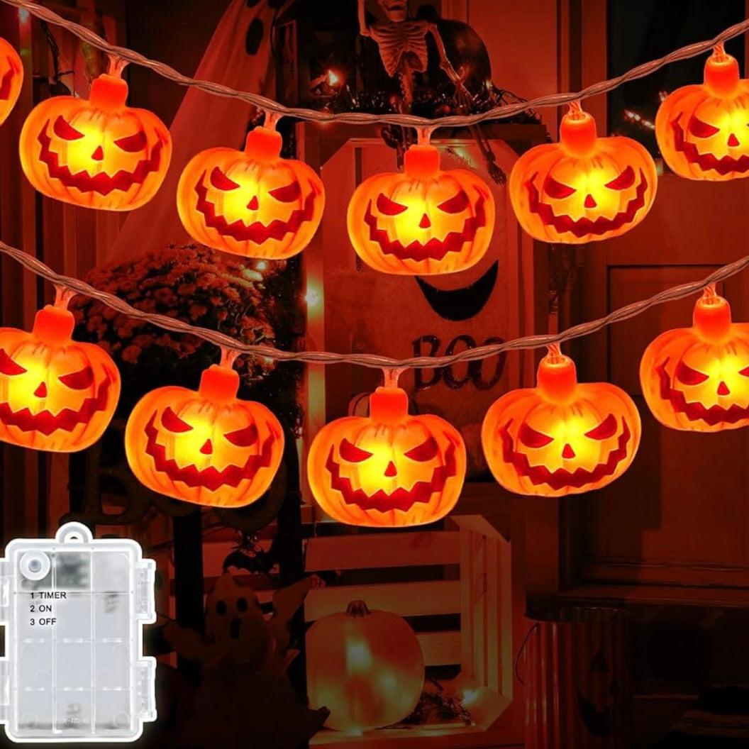 Halloween Lichterkette Kürbis Dekoration Beleuchtung