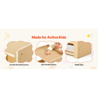 Kindersitzgruppe Tisch Stuhl Holz Tafel Stauraum 1-5 Jahre