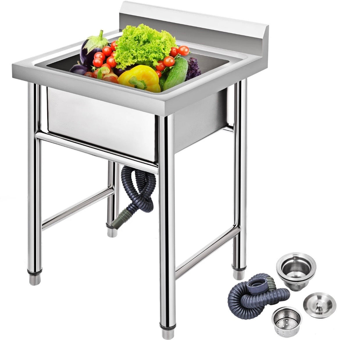 Edelstahlspüle Spülschrank Spülbecken Spültisch Waschbecken