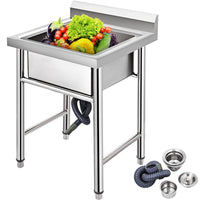 Edelstahlspüle Spülschrank Spülbecken Spültisch Waschbecken