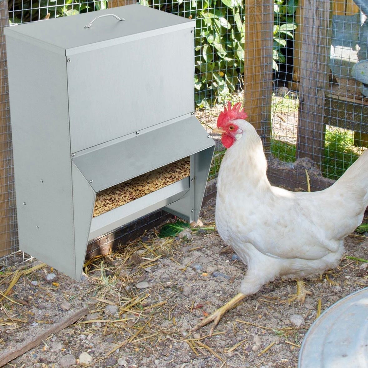 Geflügelfutterautomat Futterautomat Hühnerfutterautomat 22kg Hühner
