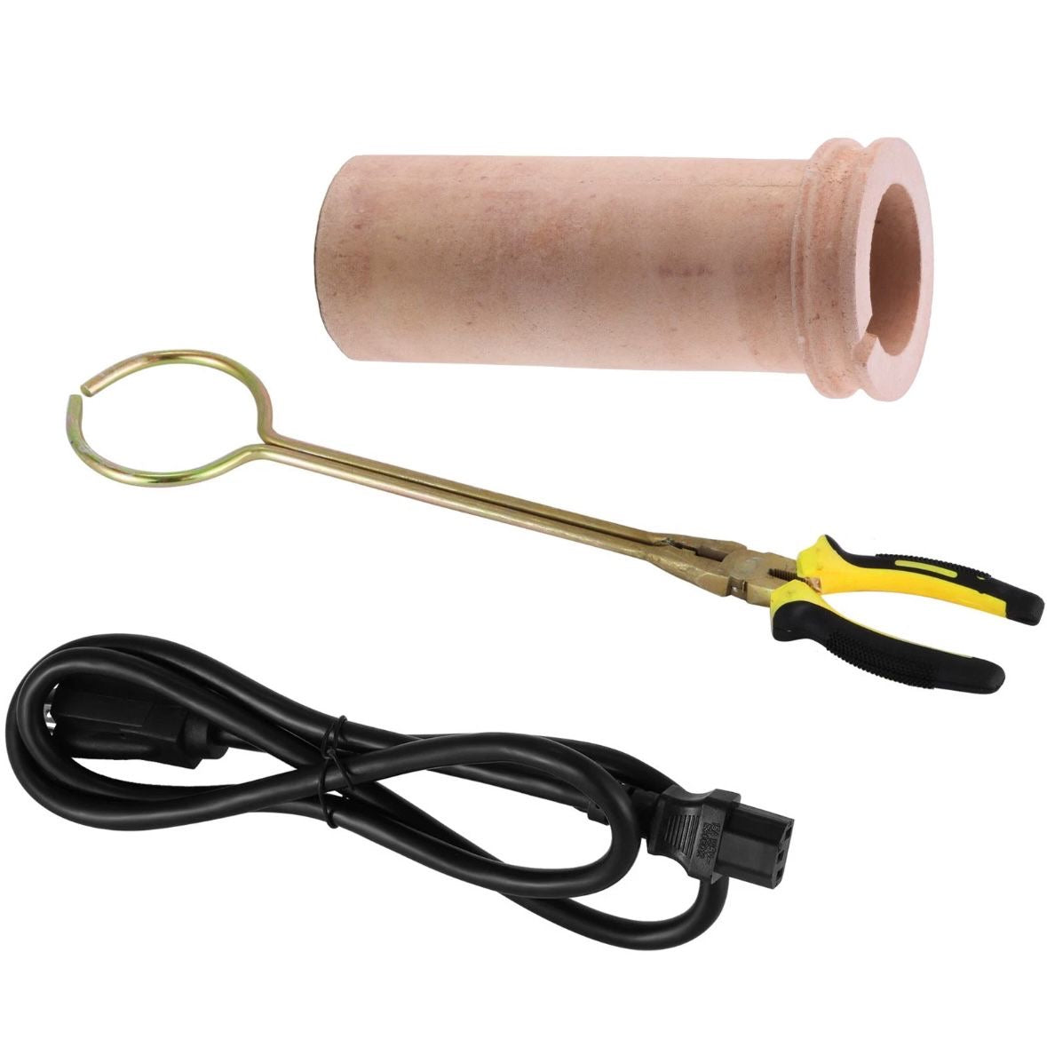 Elektrischer Goldschmelzofen 3kg Keramiktiegel 1350W Schmelzofen Schmelzen