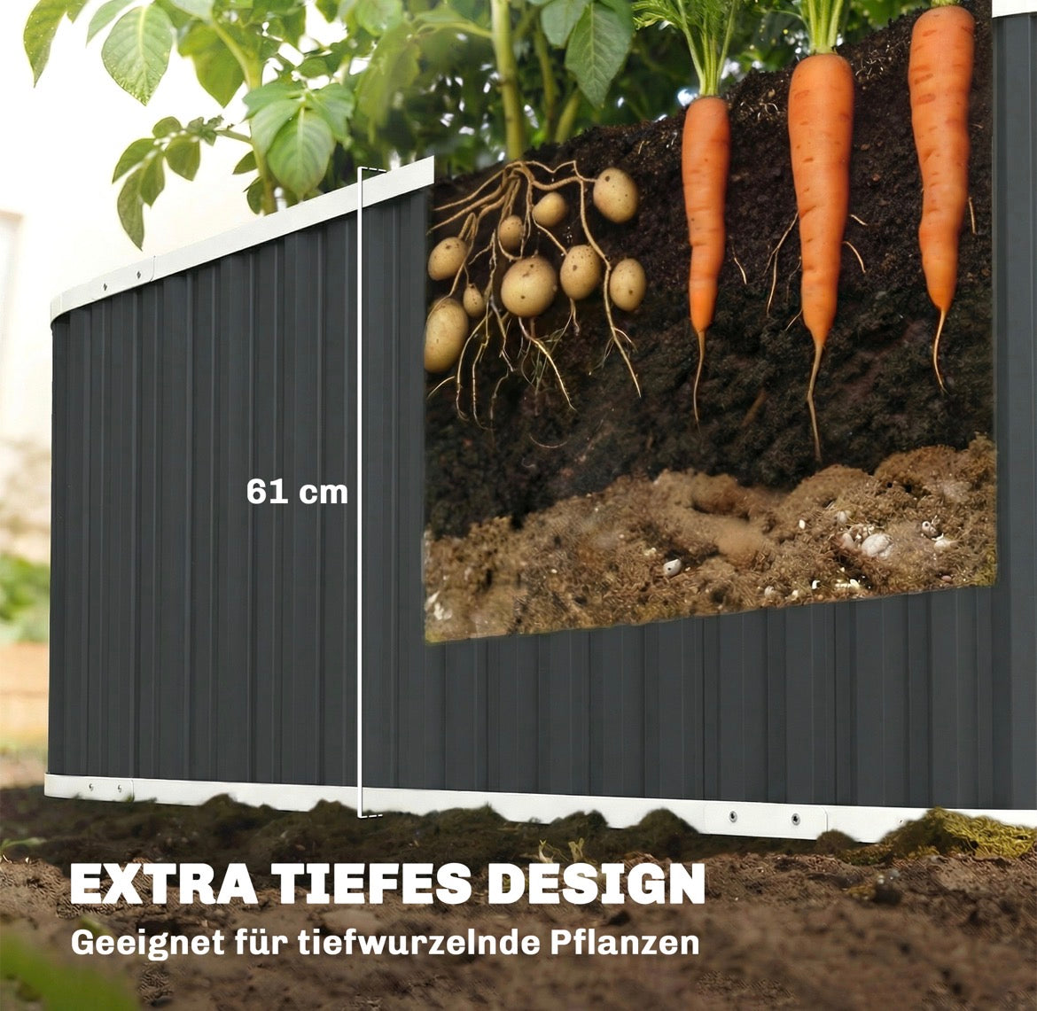 Hochbeet Gartenbeet Pflanzenetiketten Frühbeet