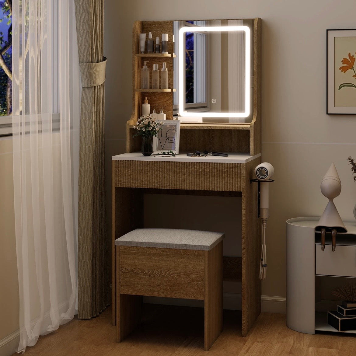 Schminktisch LED Spiegel
Kosmetiktisch Tisch Schlafzimmer