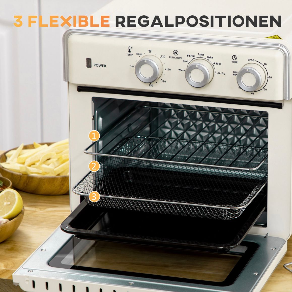 Miniofen Backblech Backrost 1400W 
Küchenarmaturen Küche
