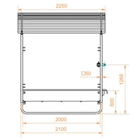 Futterraufe Schrägfressgitter 2x2m 12 Plätze Heuraufe Raufe