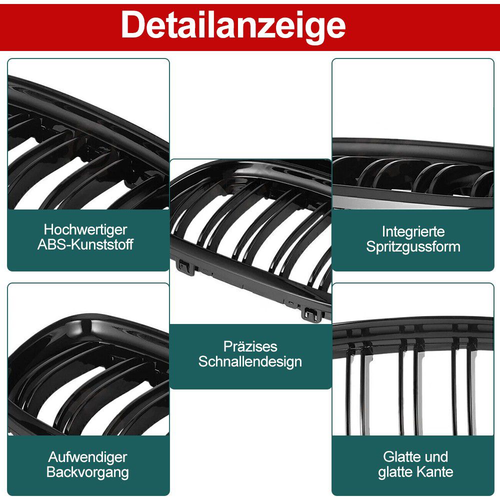 Kühlergrill Doppelsteg Nieren Grill 3er F30 F31 F35 Frontgrill