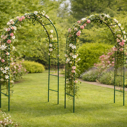 2x Rosenbogen Rankgitter Torbogen Gartenbogen Rankhilfe Spalier