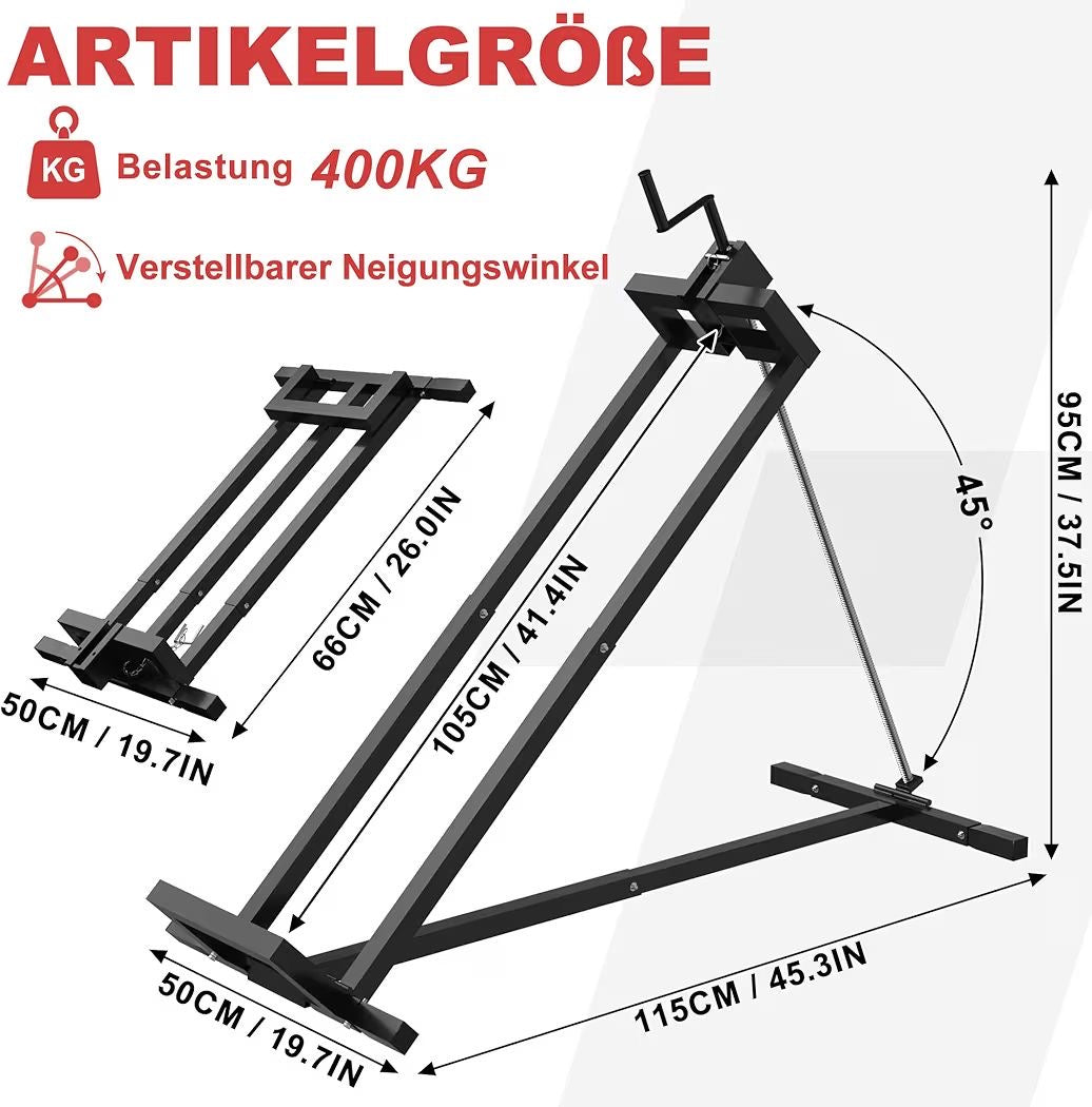 Rasentraktor Hebebühne Mäherheber bis 400kg Kippvorrichtung Mäher