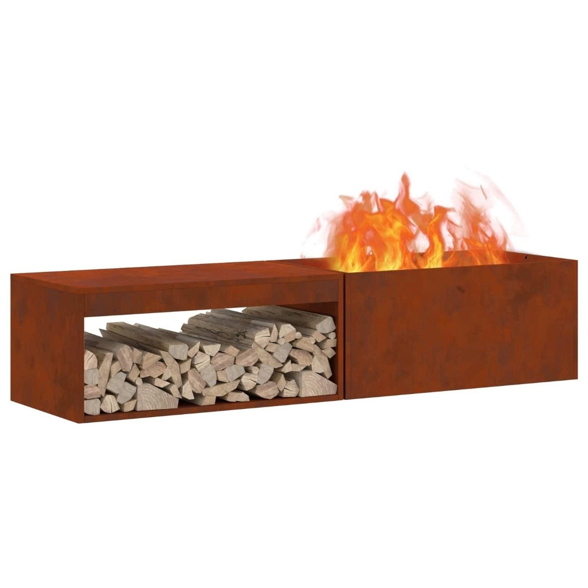 Feuerstelle Stahl Garten Feuerkorb Outdoor Lagerfeuer Feuerstelle